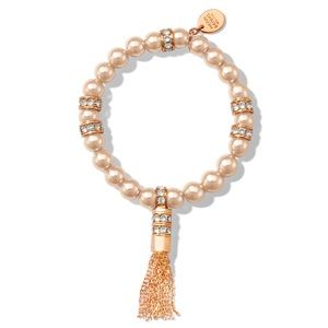 Henri Bender Nolita Pearl Tassel stretch Bracelet